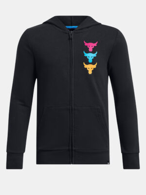 Černá klučičí mikina Under Armour Project Rock Boys LS FZ HD