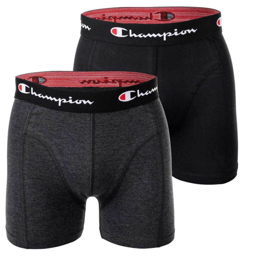 Champion Authentic Athletic Apparel Boxeralsók  szürke melír / piros / fekete / fehér-Hungary