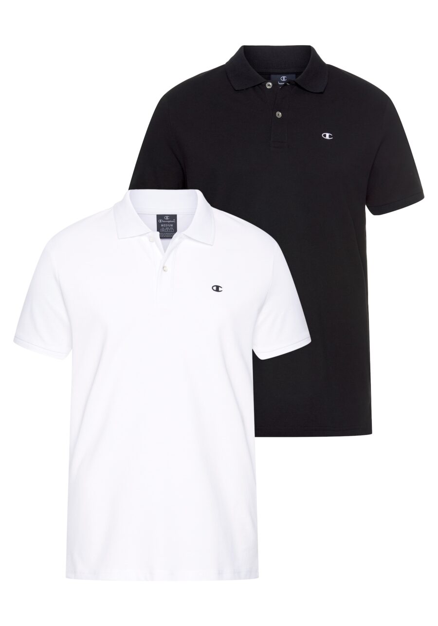 Champion Authentic Athletic Apparel Póló  fekete / fehér-hu
