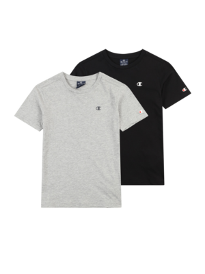 Champion Authentic Athletic Apparel Póló  világosszürke / tűzpiros / fekete / fehér-Ár