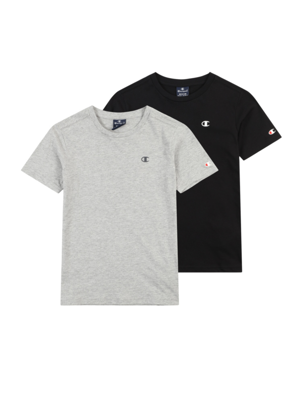 Champion Authentic Athletic Apparel Póló  világosszürke / tűzpiros / fekete / fehér-Ár