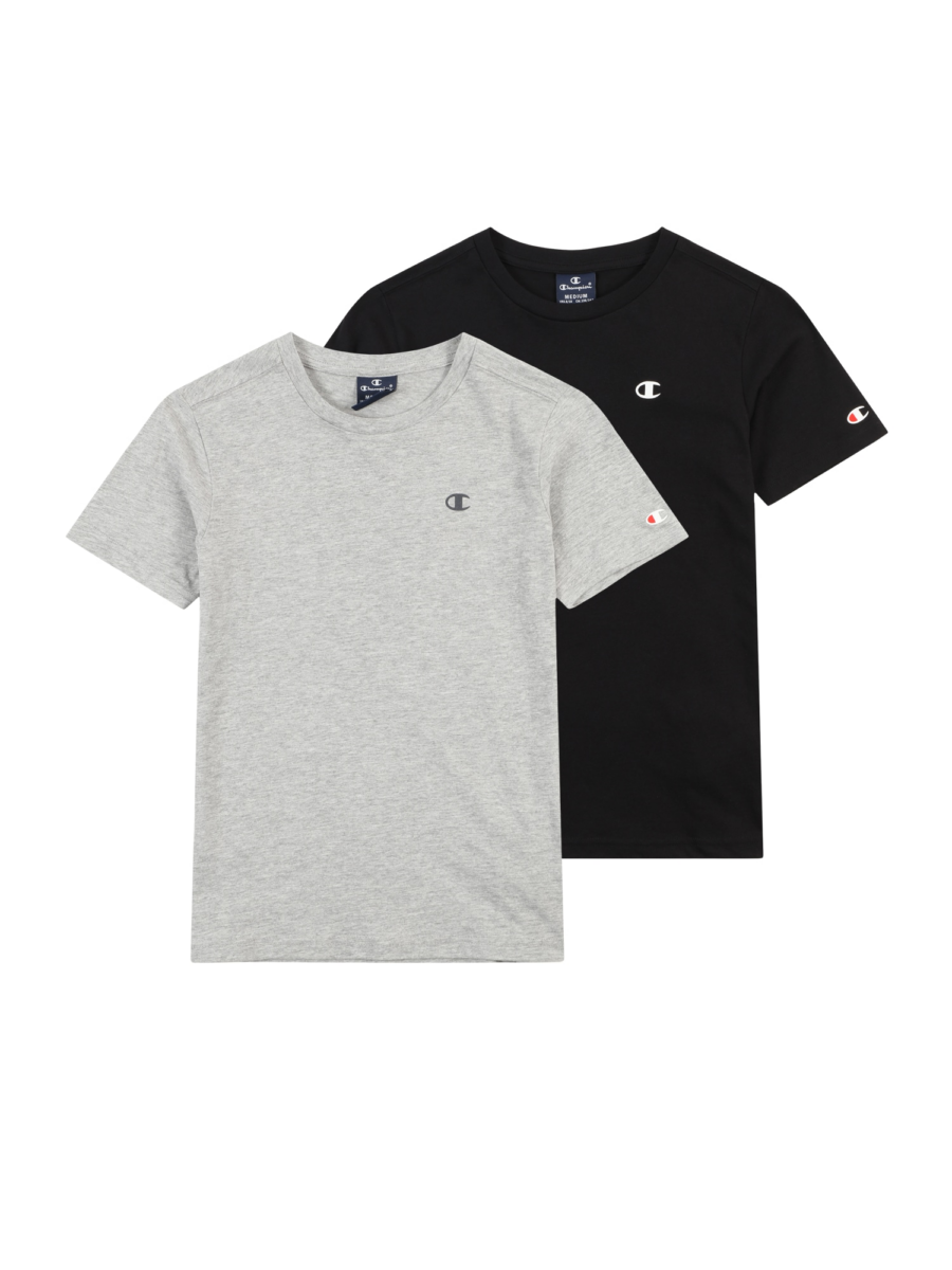 Champion Authentic Athletic Apparel Póló  világosszürke / tűzpiros / fekete / fehér-Ár