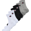 Champion Authentic Athletic Apparel Zokni  szürke melír / piros / fekete / fehér-Hungary