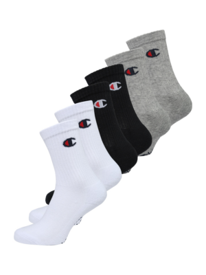 Champion Authentic Athletic Apparel Zokni  szürke melír / piros / fekete / fehér-Hungary
