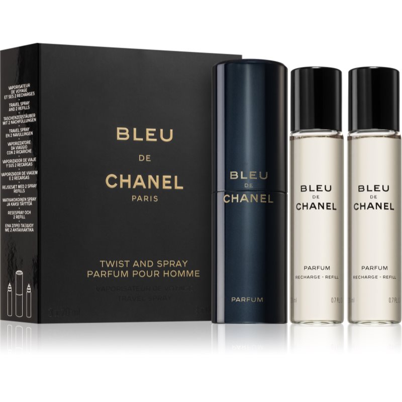 Chanel Bleu de Chanel parfüm + utántöltő uraknak 3x20 ml-Ár
