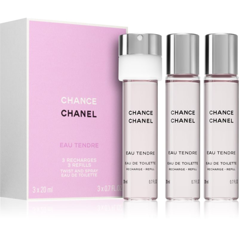 Chanel Chance Eau Tendre Eau de Toilette hölgyeknek 3x20 ml-Ár
