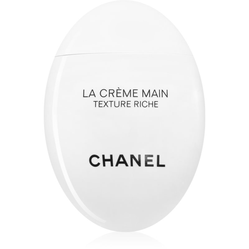 Chanel La Crème Main Riche éjszakai tápláló és bőrvilágosító krém kézre 50 ml