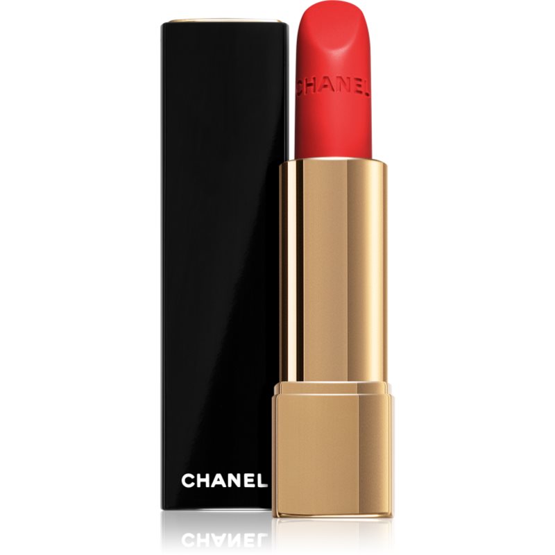 Chanel Rouge Allure Velvet bársonyos rúzs matt hatással árnyalat 57 Rouge Feu  3