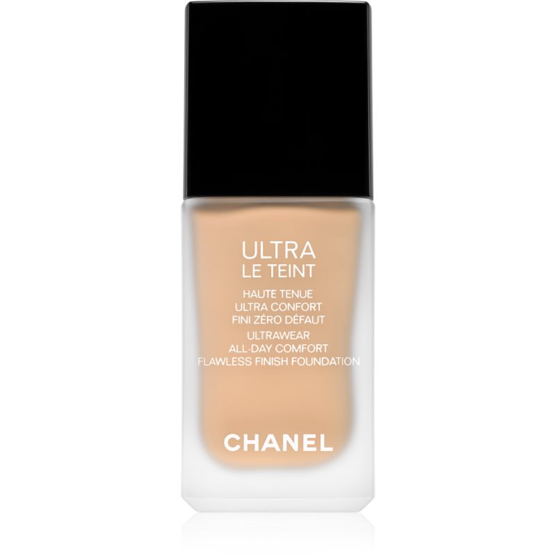 Chanel Ultra Le Teint Flawless Finish Foundation tartós matt alapozó egységesíti a bőrszín tónusait árnyalat 30 Beige 30 ml-Ár