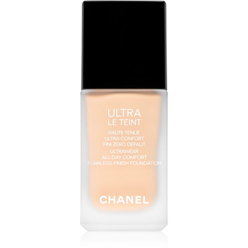 Chanel Ultra Le Teint Flawless Finish Foundation tartós matt alapozó egységesíti a bőrszín tónusait árnyalat B10 30 ml-Ár