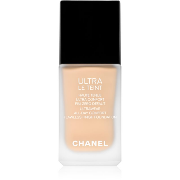 Chanel Ultra Le Teint Flawless Finish Foundation tartós matt alapozó egységesíti a bőrszín tónusait árnyalat B20 30 ml-Ár