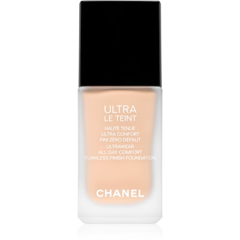 Chanel Ultra Le Teint Flawless Finish Foundation tartós matt alapozó egységesíti a bőrszín tónusait árnyalat BR12 30 ml-Ár