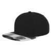 Checked Flanll Peak Snapback blk/wht