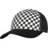 Checkerboard Retro Trucker Black/White