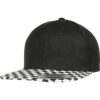 Checkerboard Snapback Black/White