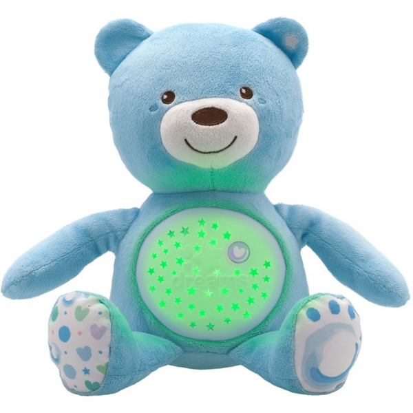 Chicco Baby Bear First Dreams projektor dallammal Blue 0 m+ 1 db-Ár