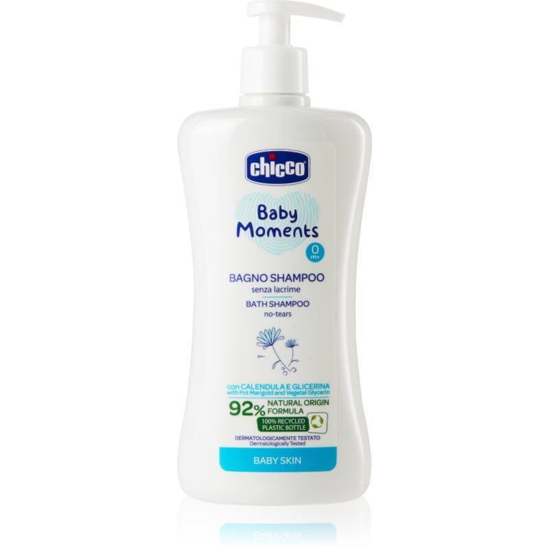Chicco Baby Moments Bath Shampoo testsampon gyermekeknek születéstől kezdődően 0 m+ 500 ml-Ár