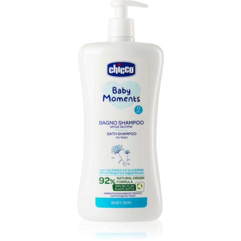 Chicco Baby Moments Bath Shampoo testsampon gyermekeknek születéstől kezdődően 0 m+ 750 ml-Ár