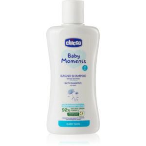 Chicco Baby Moments Bath Shampoo testsampon gyermekeknek születéstől kezdődően 200 ml-Ár
