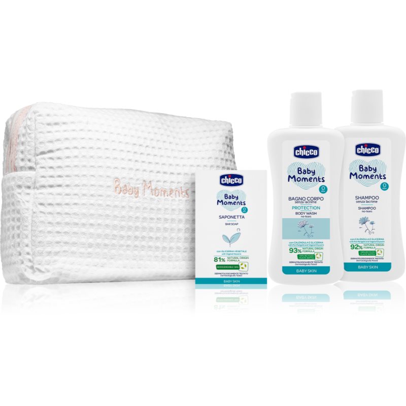 Chicco Baby Moments Blue ajándékszett gyermekeknek születéstől kezdődően 1 db-Ár