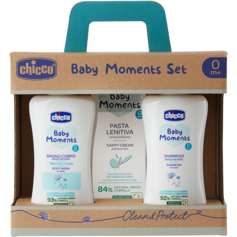 Chicco Baby Moments Clean & Protect ajándékszett gyermekeknek születéstől kezdődően-Ár