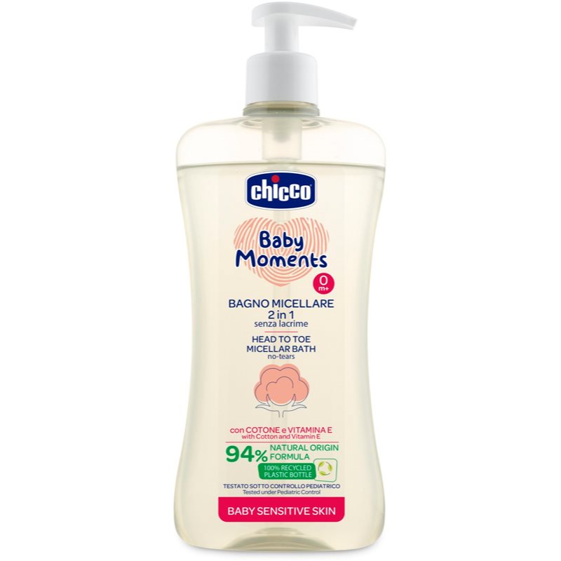 Chicco Baby Moments Sensitive micellás sampon testre és hajra 500 ml-Ár