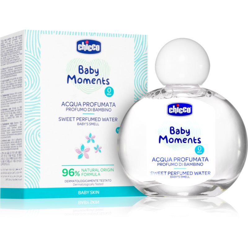 Chicco Baby Moments Sweet Perfumed Water Eau de Parfum gyermekeknek születéstől kezdődően 100 ml-Ár