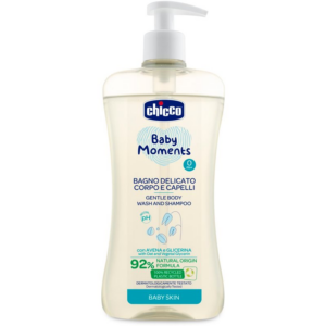 Chicco Baby Moments gyengéd gyermek sampon haj és test 500 ml-Ár