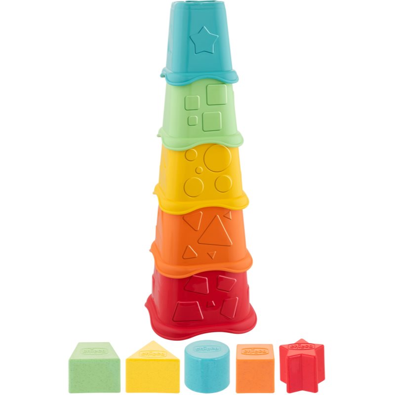 Chicco Eco+ 2in1 Stacking Cups egymásba rakható poharak 6-36 m 10 db-Ár