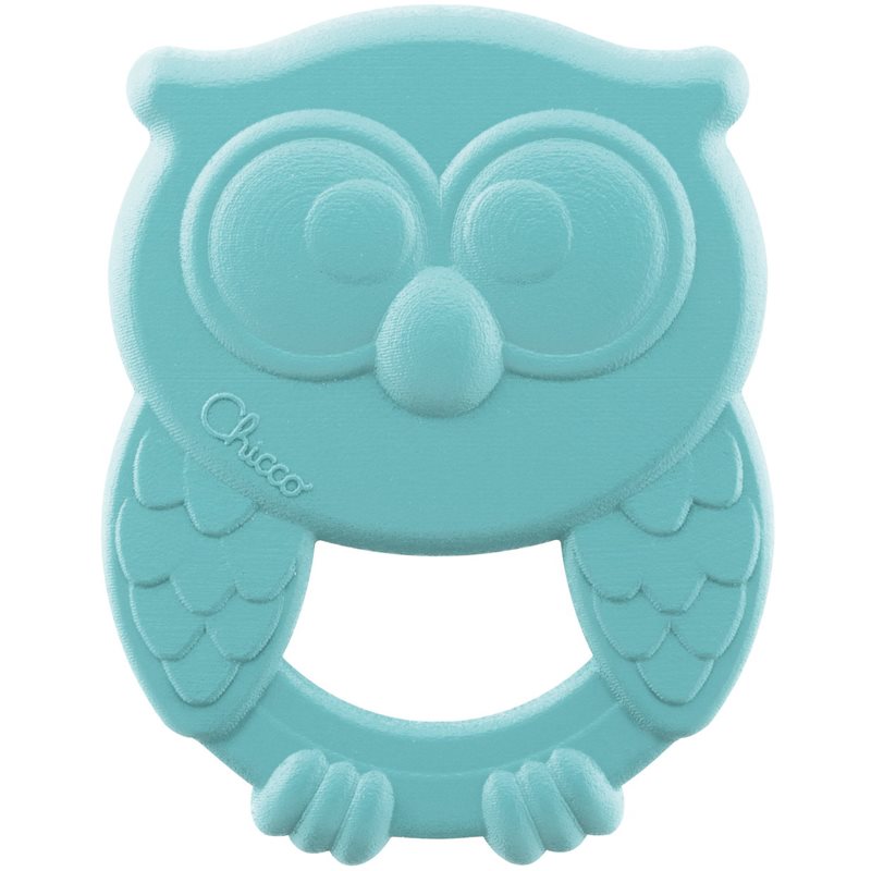 Chicco Eco+ Owly Teether rágóka Blue 3 m+ 1 db-Ár