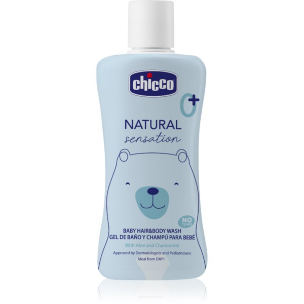 Chicco Natural Sensation Baby sampon és tusfürdő gyermekeknek születéstől kezdődően 0+ 200 ml-Ár