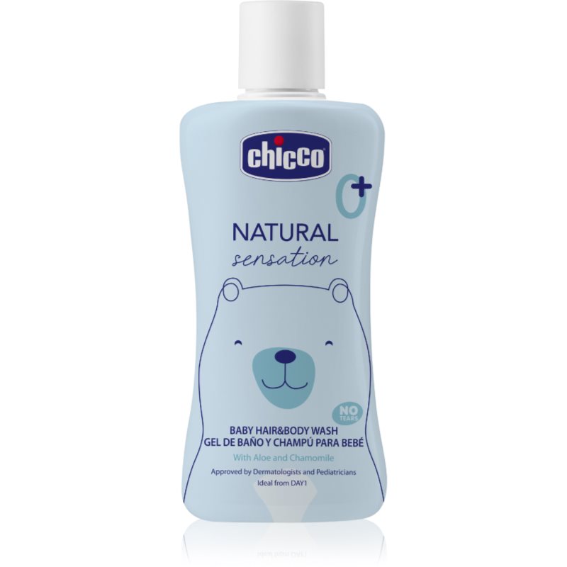 Chicco Natural Sensation Baby sampon és tusfürdő gyermekeknek születéstől kezdődően 0+ 200 ml-Ár