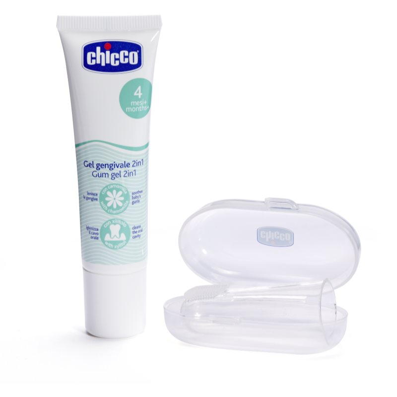 Chicco Oral Care Set fogápoló készlet újszülötteknek 4 m+ 1 db-Ár