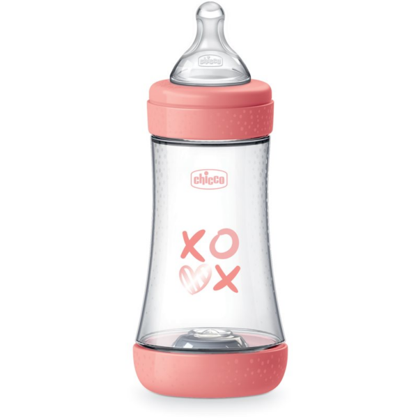 Chicco Perfect 5 cumisüveg 2 m+ Medium Flow Pink 240 ml-Ár