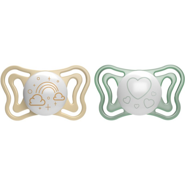 Chicco Physio Light Physio Forma Night cumi 2-6 m Gold/Green 2 db-Ár