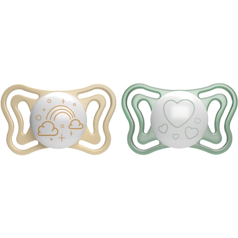 Chicco Physio Light Physio Forma Night cumi 2-6 m Gold/Green 2 db-Ár