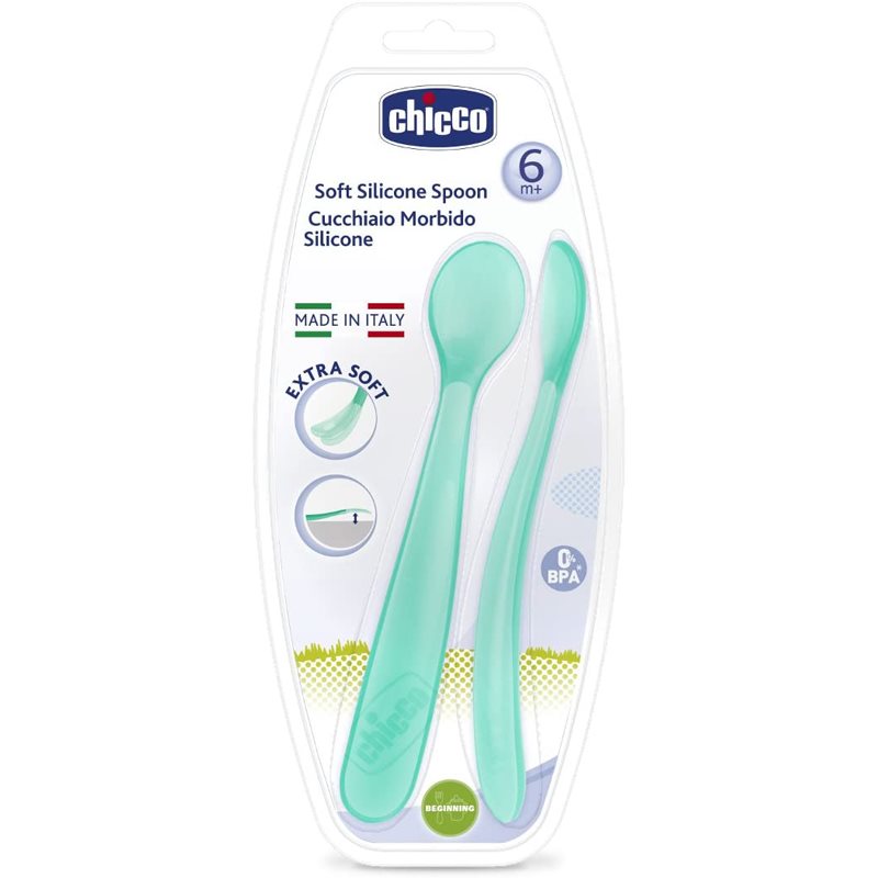 Chicco Soft Silicone kiskanál 6m+ Blue 2 db-Ár