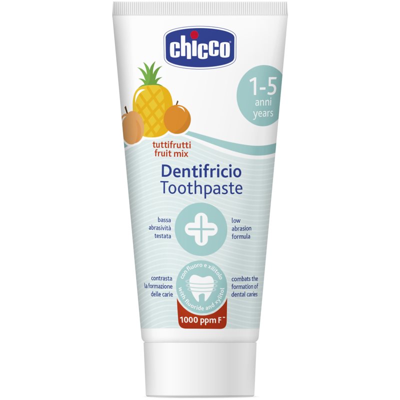 Chicco Toothpaste Fruit Mix fogkrém gyermekeknek fluoriddal 1-5 y 50 ml-Ár