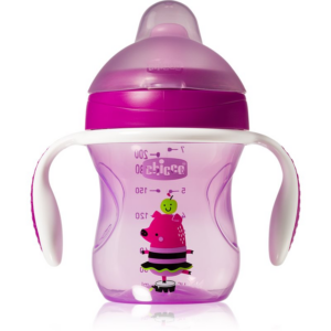 Chicco Training Cup Purple gyakorlóbögre fogantyúval 6 m+ 200 ml-Ár