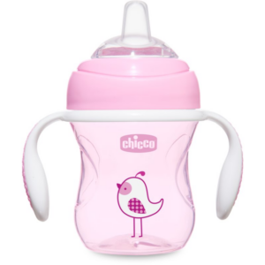 Chicco Transition gyakorlóbögre fogantyúval 4m+ Pink 200 ml-Ár