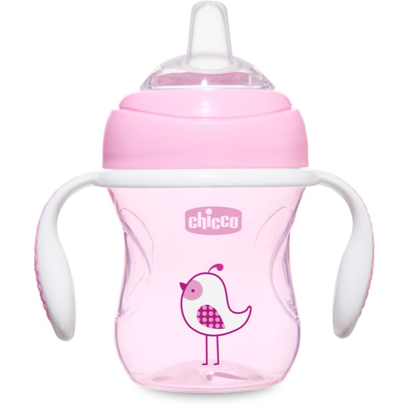 Chicco Transition gyakorlóbögre fogantyúval 4m+ Pink 200 ml-Ár