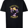 Children's Basketball Bomber Jacket T-Shirt Black