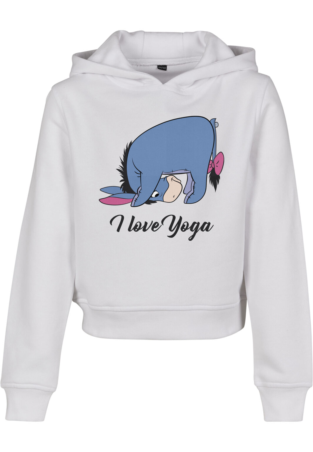 Children's Namaste Cropped Hoody white