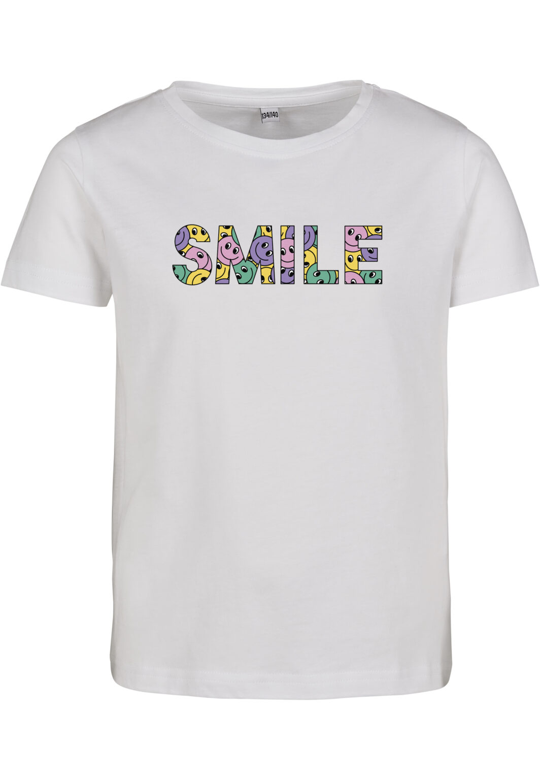 Children's T-shirt with short sleeves Colorful Smile white