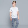 Children's T-shirt with short sleeves - white