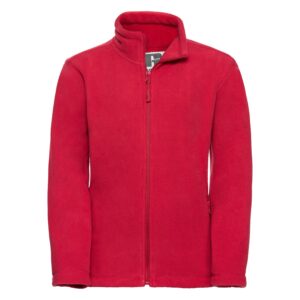 Children's fleece with long zipper 100% polyester
