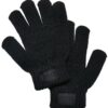 Children's knitted gloves black