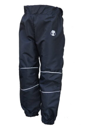 Children's nylon pants - black-reflective gray