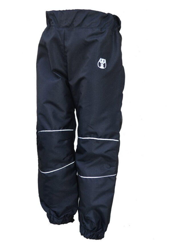 Children's nylon pants - black-reflective gray