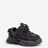Children's sneakers decorated with sequins black Liatoma